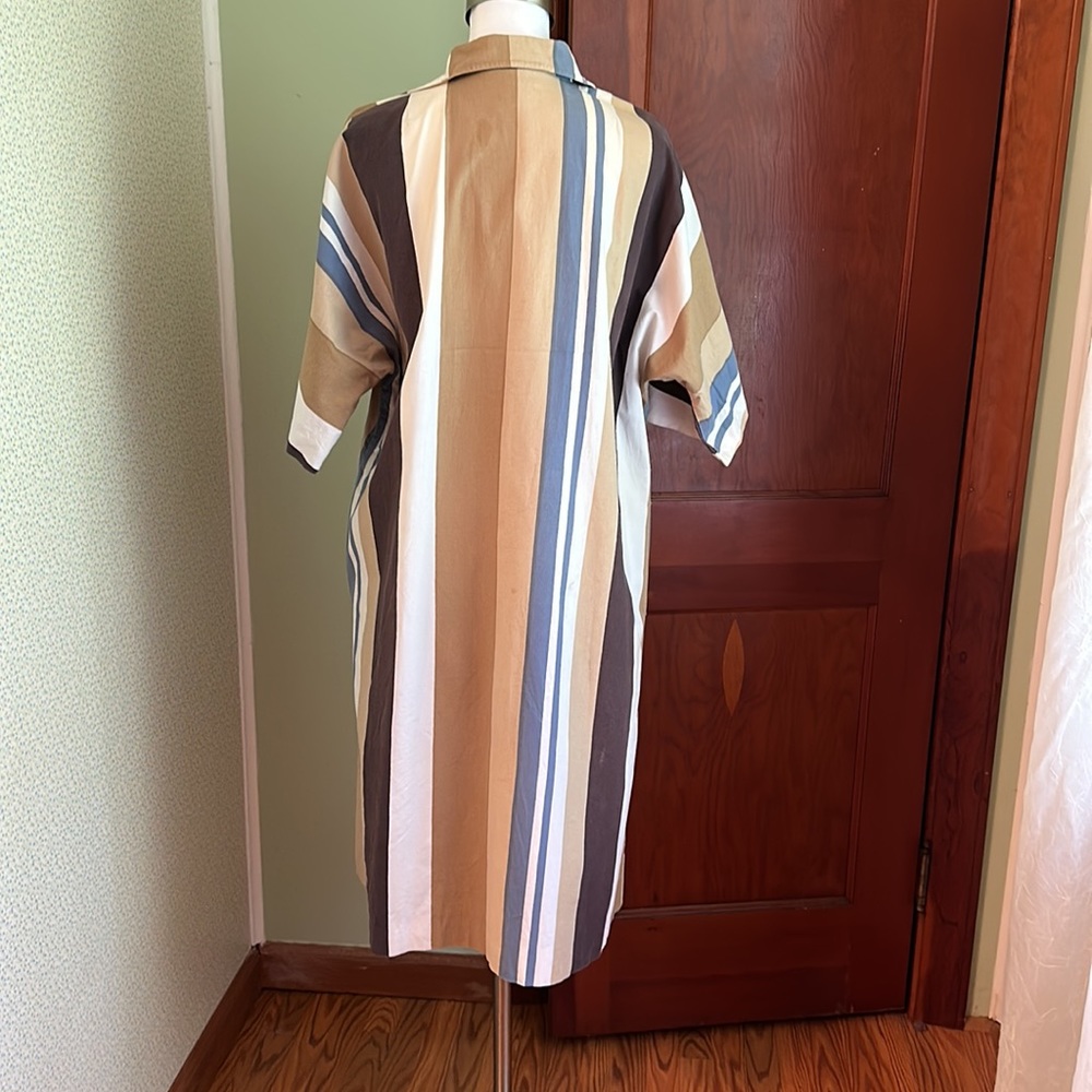 VINTAGE Marimekko Snap Shirt Dress, Size L - Picture 6 of 9